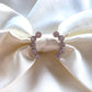  Cercei argintii tip cuff Anemona decorati cu cristale albe Cubic Zirconia. Coollars